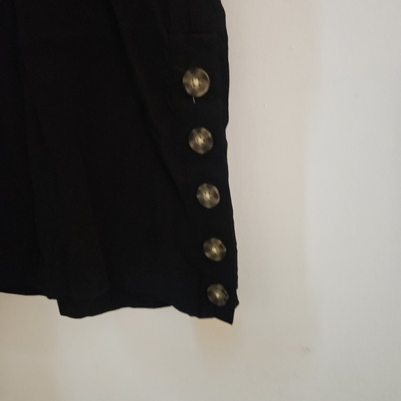 Madewell Side-Button Easy Dress Black Mini Dress size XS - Picture 7 of 10